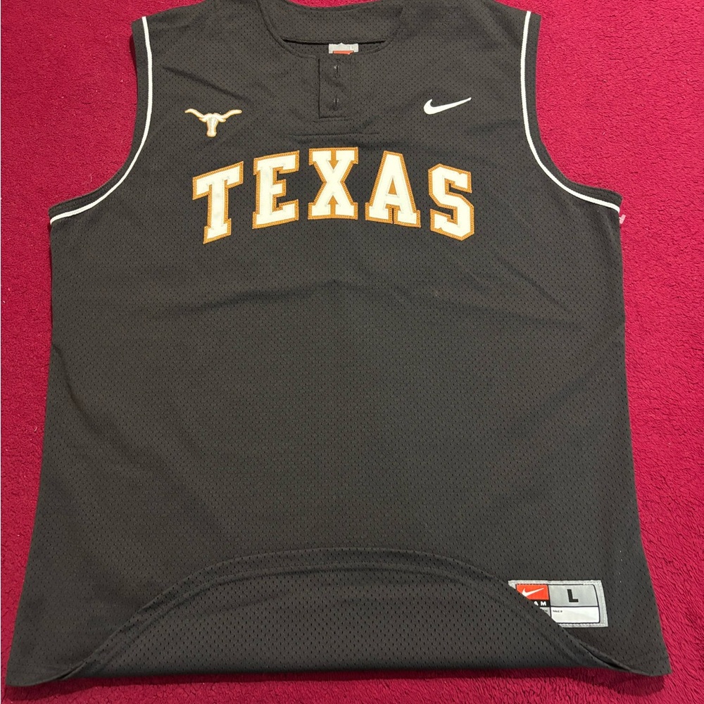 Nike Texas Black Basketball Jersey with Gold Accents